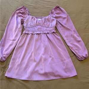 Alteredstate - Elegant Pink Long Sleeve Dress - Small